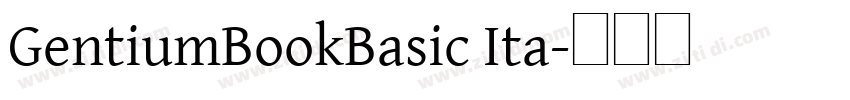 GentiumBookBasic Ita字体转换